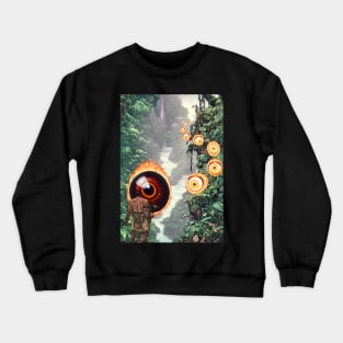 Tribal Warrior vs Eyeball Deity Crewneck Sweatshirt